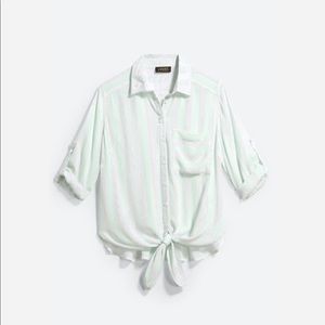 Thompkins Tie Front Top